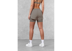 The Giving Movement 3.5 inch Double Layer Biker Shorts - Mushroom