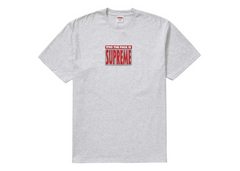 Supreme Who The Fuck Tee Ash Grey