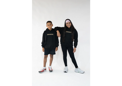 Undrground Moving In Silence Collection Kids Hoodie - Black/Tan