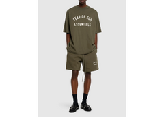 Fear Of God Essentials Jersey Crewneck T-Shirt - Military (FW24)