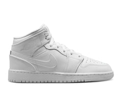 Air Jordan 1 Mid GS Triple White 2023