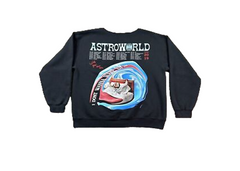 Travis Scott Astroworld Wake Up Crewneck - Black