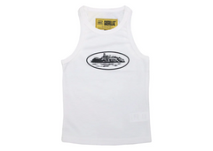 Corteiz Womens Alcatraz Tank Top - White/Black (SS22)