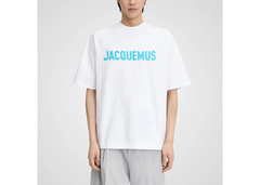Jacquemus Le T-Shirt Typo - White/Blue