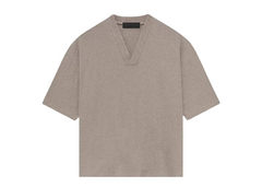 Fear of God Essentials V-Neck T-Shirt - Core Heather (FW23)