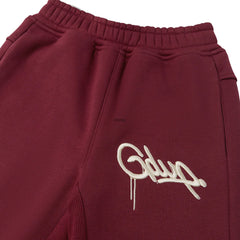 Geedup Co Handstyle Trackpants - Maroon/Cream