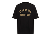 Fear Of God Essentials Jersey Crewneck T-Shirt - Black/Gold (FW24)