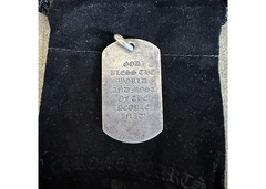 Chrome Hearts God Bless Cemetery Dog Tag