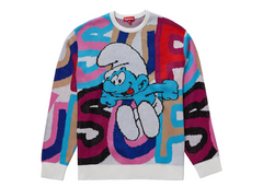 Supreme Smurfs Sweater White