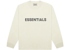 Fear Of God Essentials Applique Logo Long Sleeve T-Shirt - Buttercream (SS20)