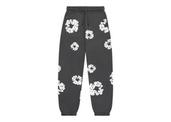 Denim Tears Rhinestone Cotton Wreath Sweatpants - Vintage Black