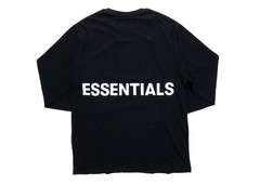 Fear of God Essentials Boxy Graphic Long Sleeve T-Shirt - Black (FW19)
