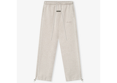 Fear of God Essentials Relaxed Fleece Sweatpants - Heather Stone/Cloud White (SS25)