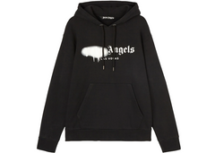 Palm Angels Las Vegas Sprayed Logo Hoodie - Black/White