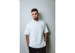 Undrground Embroidered White Relaxed Fit Tee
