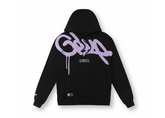Geedup Co Handstyle Hoodie - Black/Lavender