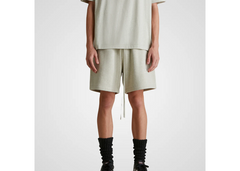 Fear of God Essentials Fleece Shorts - Heather Stone (SS25)