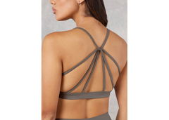 The Giving Movement Strappy Sports Bra - Mushroom