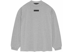 Fear of God Essentials Long Sleeve T-Shirt - Light Heather Grey (SS24)