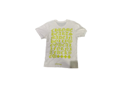 Chrome Hearts Script Hollywood T-Shirt - White/Yellow