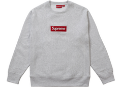 Supreme Box Logo Crewneck (FW18) Grey