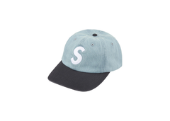 Supreme Pigment Coated 2 Tone S Logo Cap Denim Blue