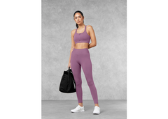 The Giving Movement Cut Out Zip Bra - Mauve