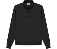 Fear of God Essentials Half Zip Sweater Black/Stretch Limo