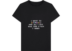 Travis Scott Astroworld I Went To Astroworld T-Shirt - Black