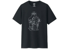 KAWS x Uniqlo x Sesame Street Companion Trash Can Outline Tee