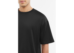 The Giving Movement Oversized Tonal Back Print T- Shirt - Pitch Black