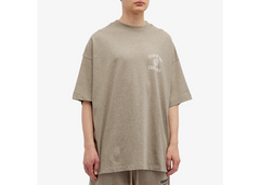 Fear Of God Essentials Jersey Crewneck Crest T-Shirt - Dark Heather Grey (FW24)