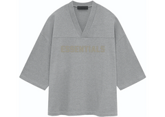 Fear of God Essentials Football T-Shirt - Dark Heather Oatmeal (FW23)