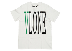 VLONE OG V Logo T-Shirt - White/Green