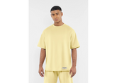 The Giving Movement Oversized Contrast Back Print T-Shirt - Butter Yellow