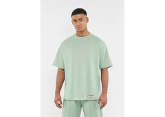 The Giving Movement Oversized Contrast Back Print T-Shirt - Milky Mint