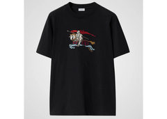 Burberry Ryan EKD Embroidered Logo T-Shirt, Black