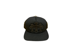 Chrome Hearts Triple Cross Cemetery Trucker - Black