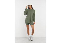 The Giving Movement Oversized Long Sleeve T-Shirt - Clay