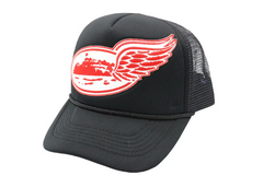 Corteiz Wing Trucker Cap - Black/Red/White
