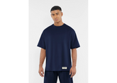 The Giving Movement Oversized Contrast Back Print T-Shirt - Navy