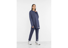 The Giving Movement Oversized Modest Top - Blue Marine