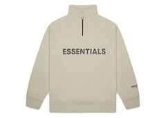 Fear Of God Essentials Half Zip Pullover Sweater - Moss (FW20)