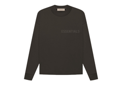 Fear Of God Essentials Long Sleeve T-Shirt - Off Black (FW22)