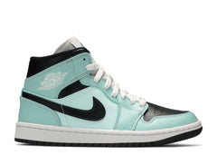 Wmns Air Jordan 1 Mid Aqua Black