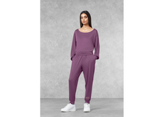 The Giving Movement Oversized Boat Neck Top - Mauve