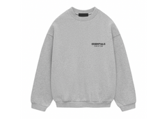 Fear Of God Essentials Fleece Crewneck - Light Heather Grey (FW24)
