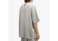 Fear Of God Essentials Jersey Crewneck T-Shirt - Dark Heather/Maroon (FW24)