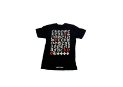 Chrome Hearts Eyechart T-shirt Black/Red