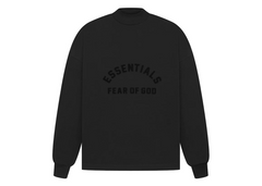 Fear Of God Essentials The Black Collection Long Sleeve T-Shirt - Black (SS23)